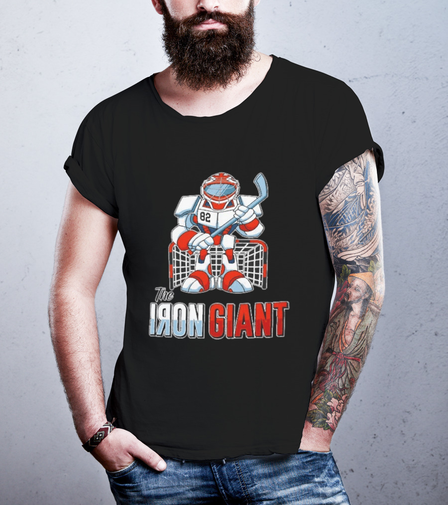 The Iron Giant Hockey Goalie Robot 82 T-Shirt