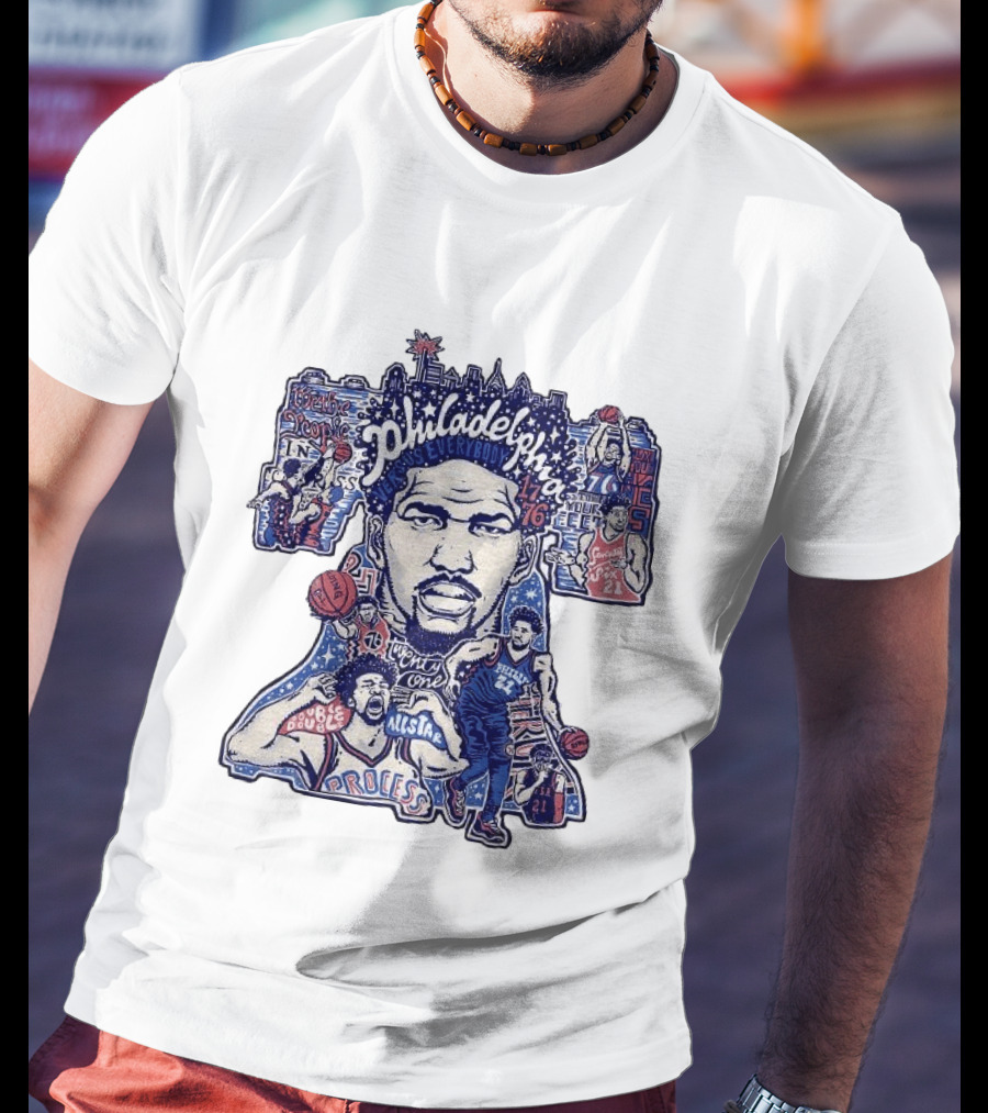 Joel Embiid Philadelphia Process Sixers All Star 21 Trust The Process T-Shirt