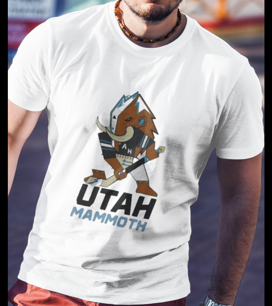 Lawson Crouse With Utah Mammoth Hockey Team T-Shirt