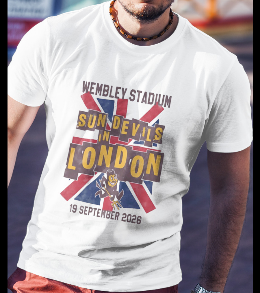 Wembley Stadium Sun Devils In London 19 September 2026 T-Shirt