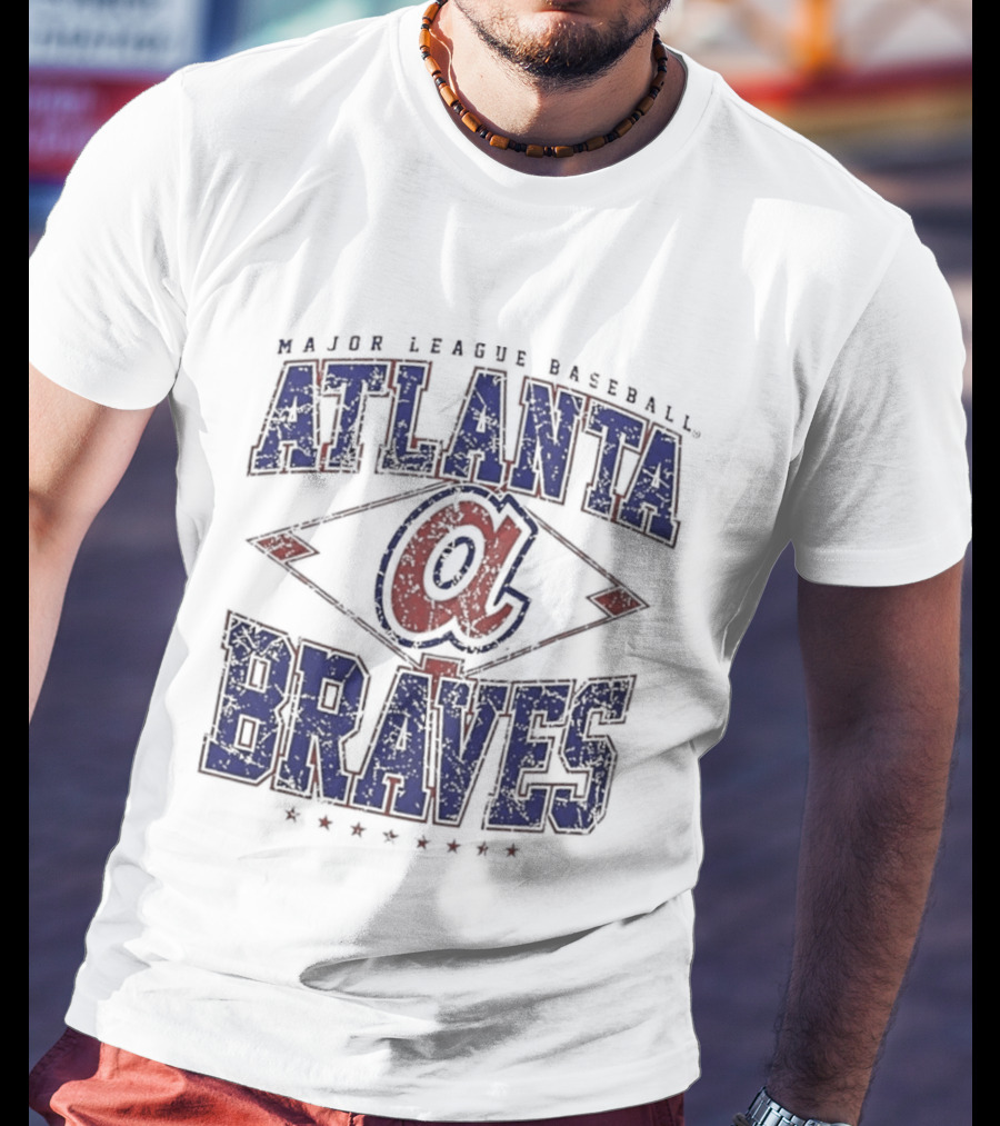 Atlanta Braves Major League Baseball Cooperstown Classic Retro Diamond T-Shirt