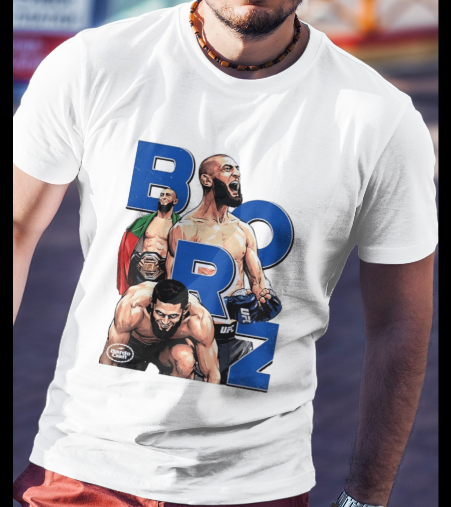 Borz Khamzat Chimaev UFC Fighter Illustrated T-Shirt
