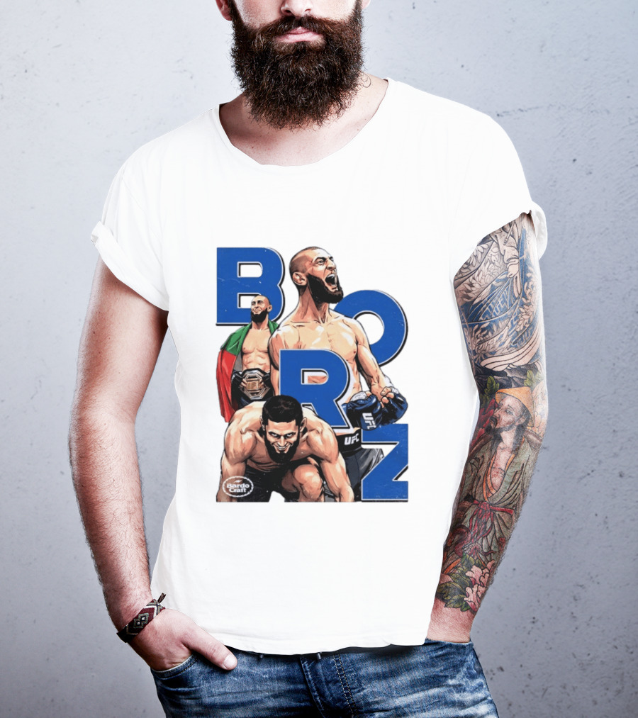 Borz Khamzat Chimaev UFC Fighter Illustrated T-Shirt