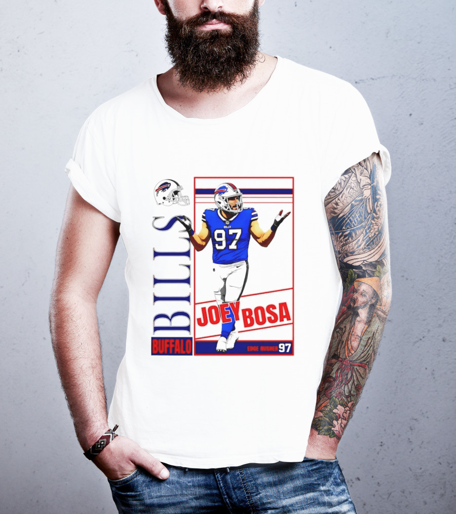 Joey Bosa Buffalo Bills Edge Rusher 97 NFL Football T-Shirt