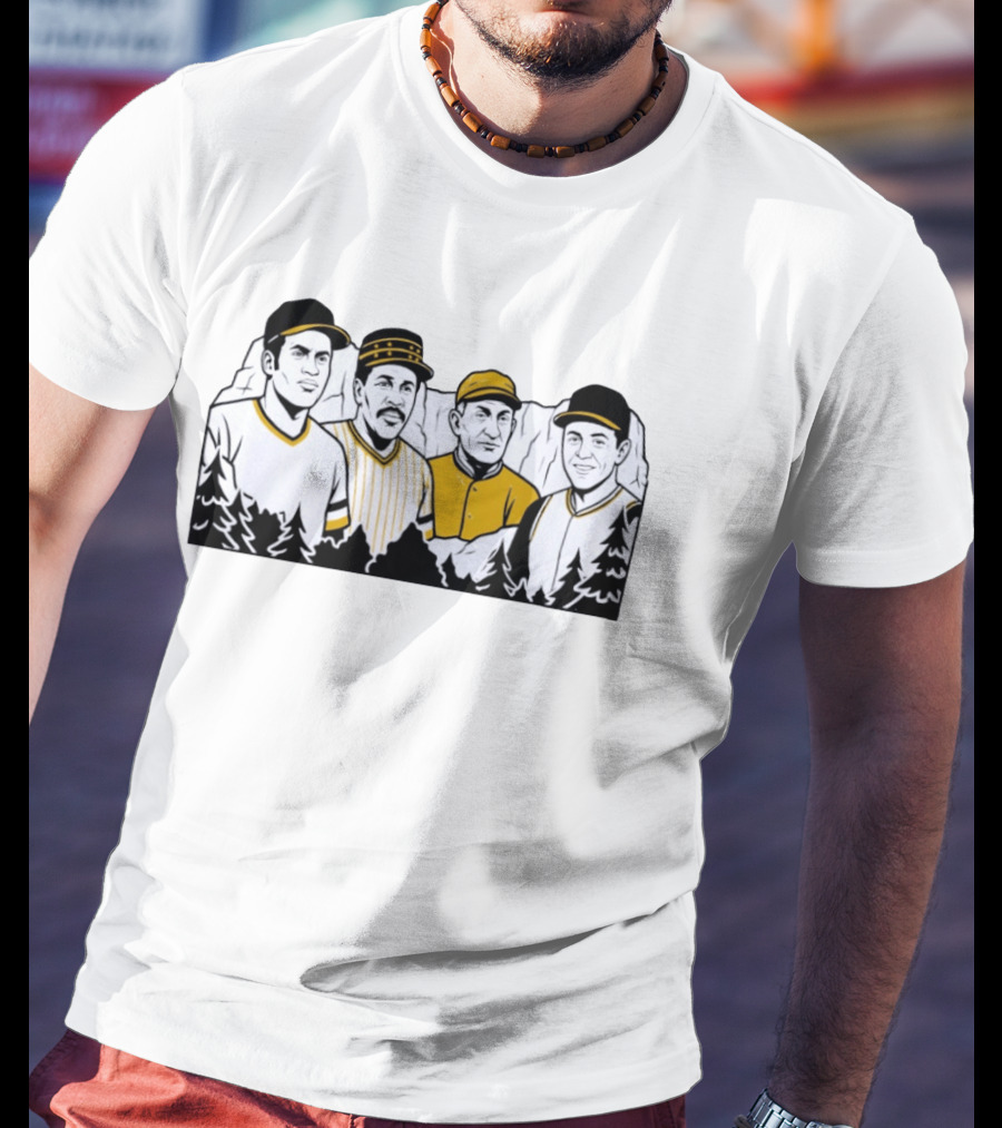 Pittsburgh Pirates Legends Roberto Clemente Willie Stargell Honus Wagner Bill Mazeroski T-Shirt