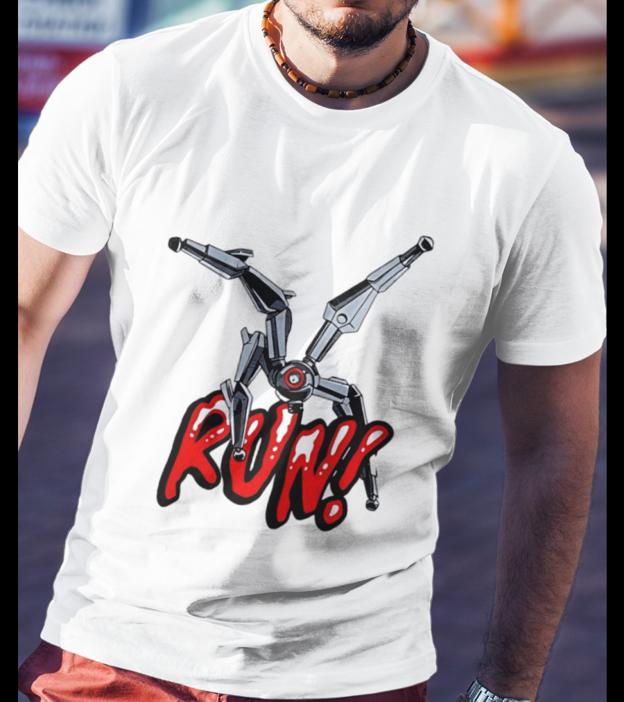 Robot Leaper ARC Raiders RUN Cyborg Invasion T-Shirt