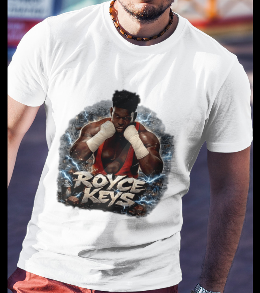 Royce Keys AEW Boxing Pose Lightning T-Shirt