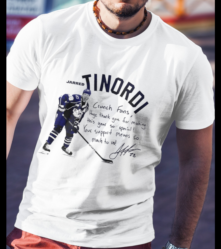 Syracuse Crunch Jarred Tinordi Fans Huge Thank You For Making This Year Special Your Support Means So Much T-Shirt