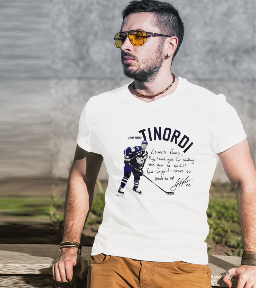 Syracuse Crunch Jarred Tinordi Fans Huge Thank You For Making This Year Special Your Support Means So Much T-Shirt