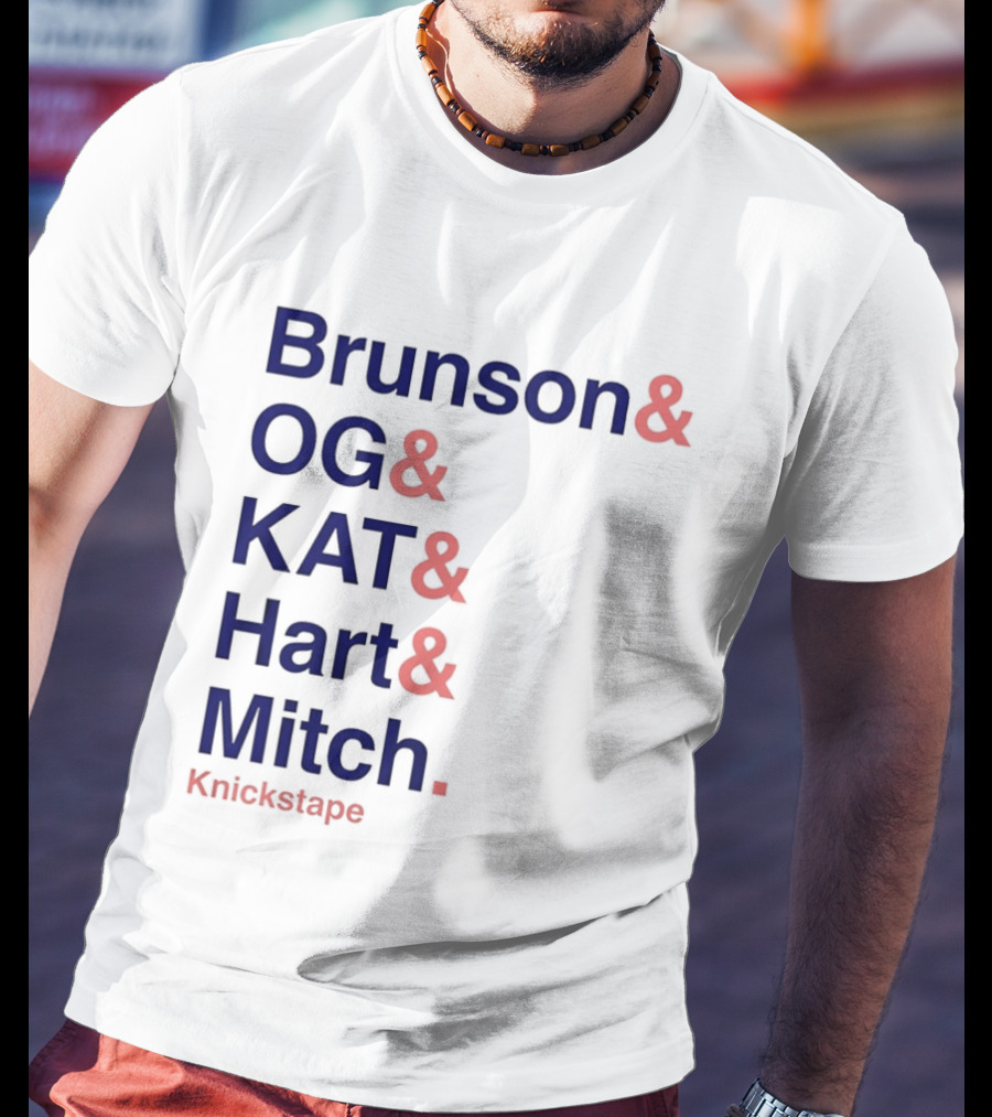 Brunson OG KAT Hart Mitch New York Knicks Knickstape T-Shirt