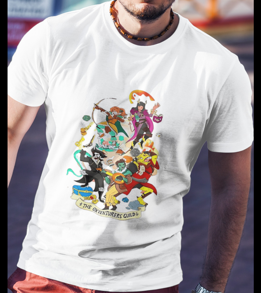 The Oxventurers Guild YouTube Outside Xbox Characters Adventure Fantasy T-Shirt