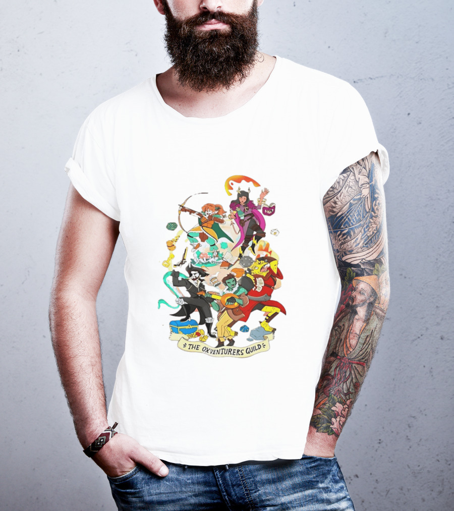 The Oxventurers Guild YouTube Outside Xbox Characters Adventure Fantasy T-Shirt
