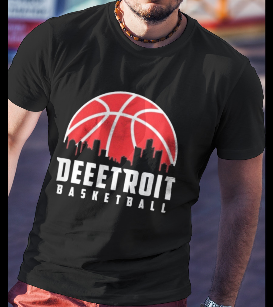 Deeetroit Basketball Cityline Detroit Pistons 2026 T-Shirt