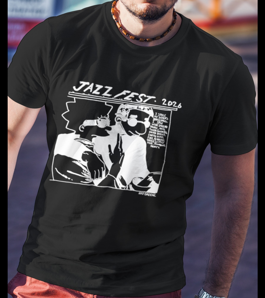 Jazz Fest 2026 I Stole My Sister's Brassimos Saw Widespread Panic T-Shirt