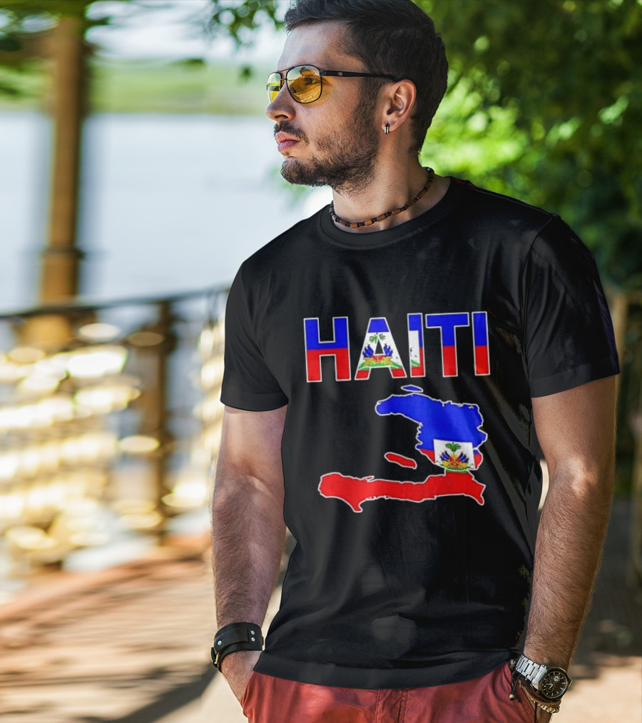 Haiti Flag Day 2026 Map Flag Haitian Pride Celebration T-Shirt