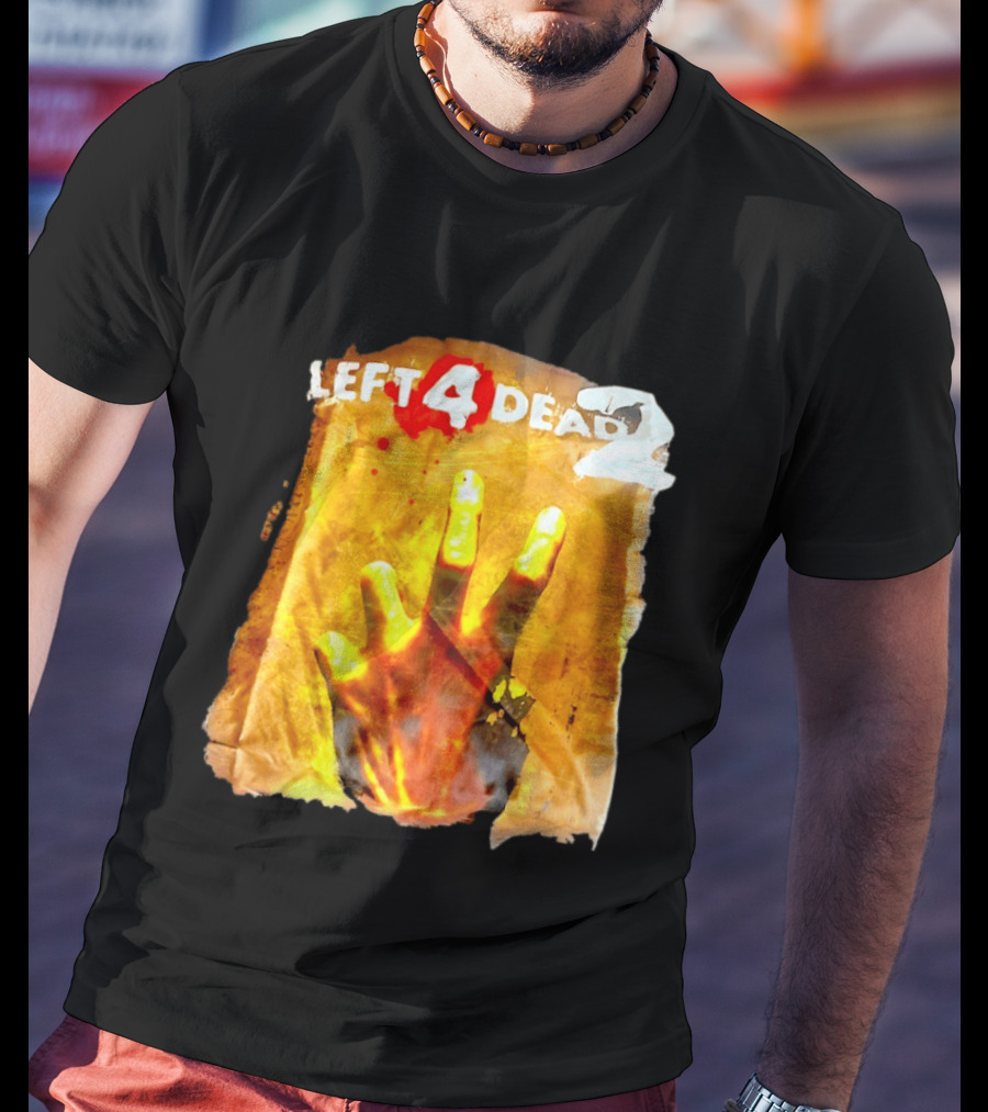Left 4 Dead 2 Zombie Hand Iconic Horror Game T-Shirt