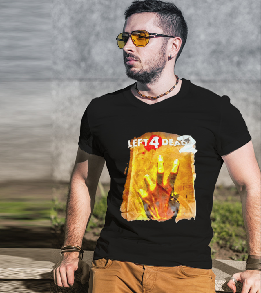Left 4 Dead 2 Zombie Hand Iconic Horror Game T-Shirt