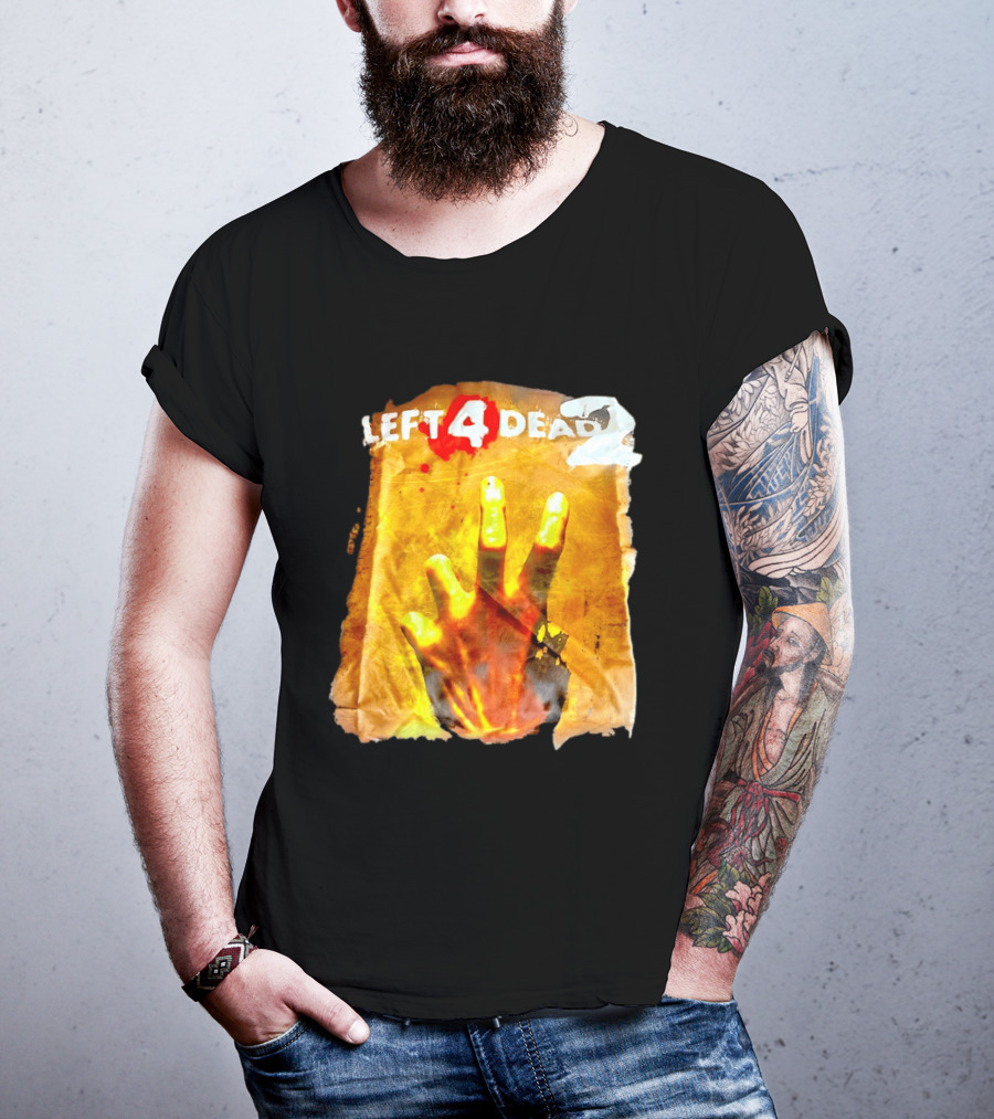 Left 4 Dead 2 Zombie Hand Iconic Horror Game T-Shirt
