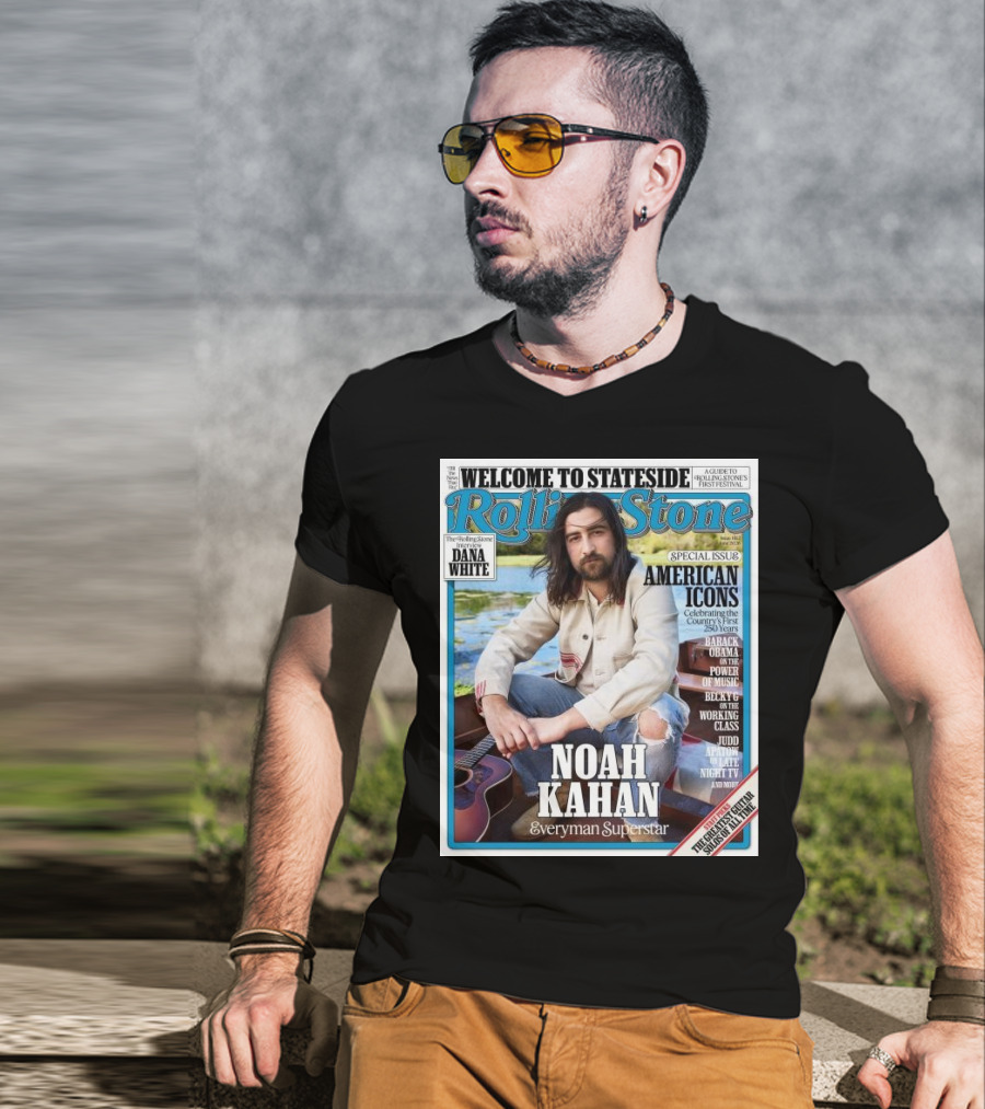 Welcome To Stateside Rolling Stone Noah Kahan Special Issue American Icons Everyman Superstar T-Shirt