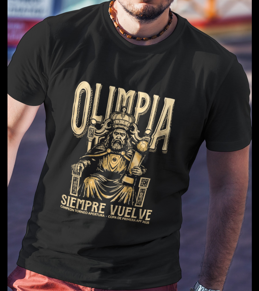 Olimpia Siempre Vuelve 48 Veces Campeón Copa 2026 T-Shirt