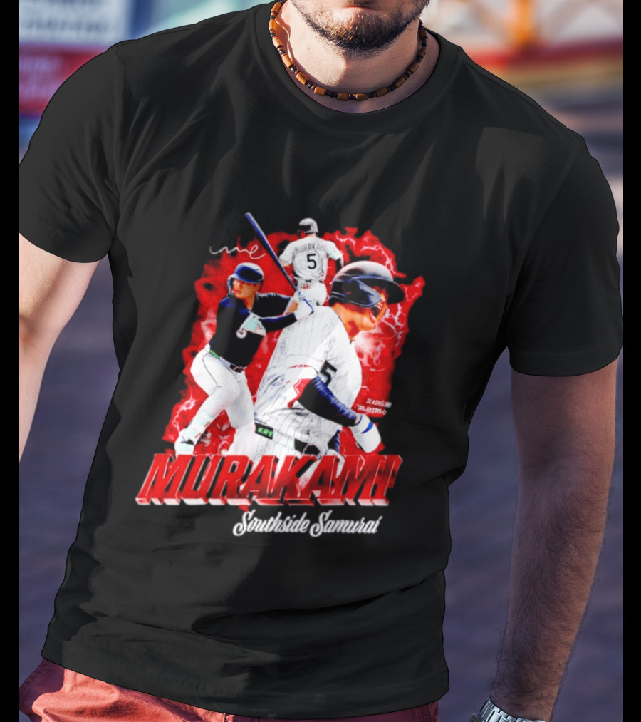 Munetaka Murakami Southside Samurai Baseball Players MLB Commendation T-Shirt