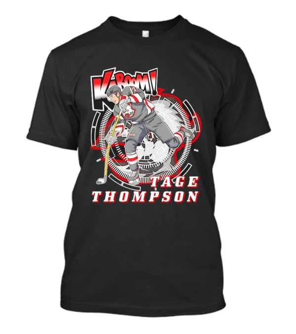 Tage Thompson Kaboom Hockey Comic T-Shirt