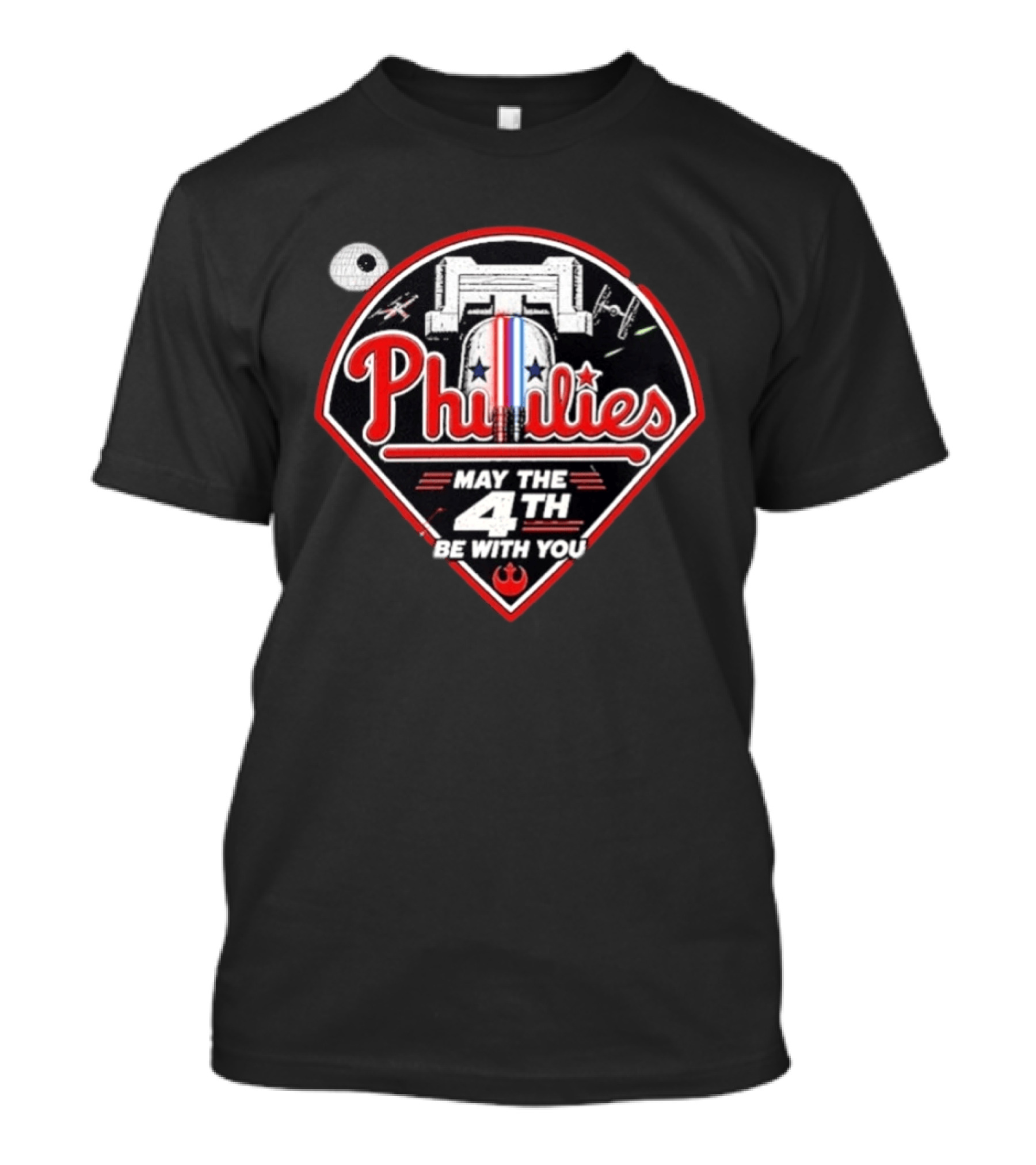 Phillies Star Wars May The 4th Be With You T-Shirt