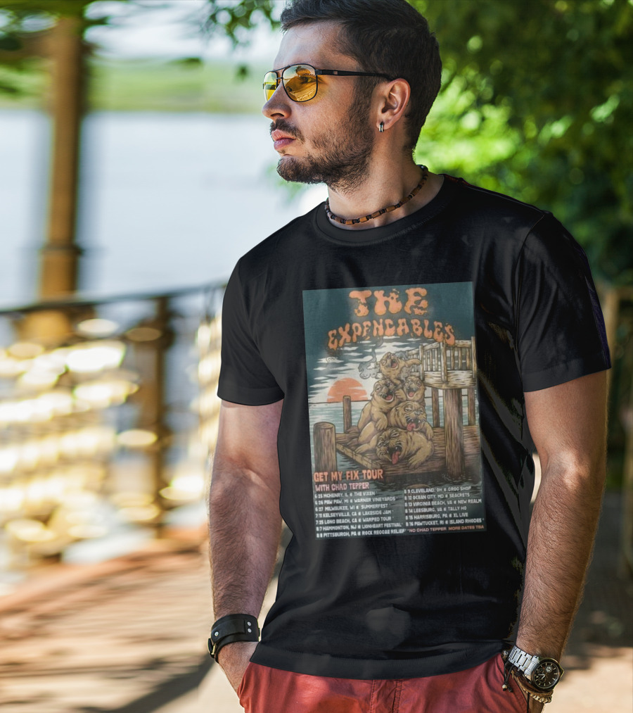 The Expendables Get My Fix Tour 2026 With Chad Tepper Locations And Dates T-Shirt