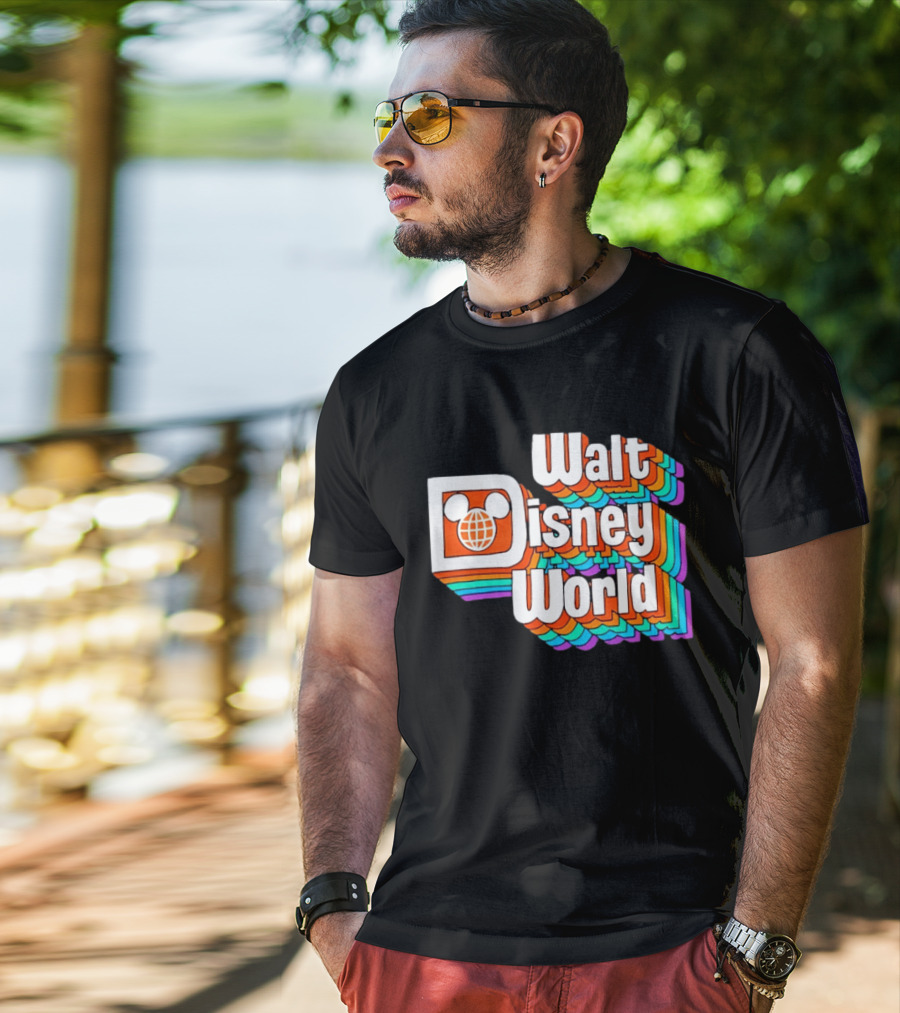 Walt Disney World Retro Rainbow Mickey Ears T-Shirt