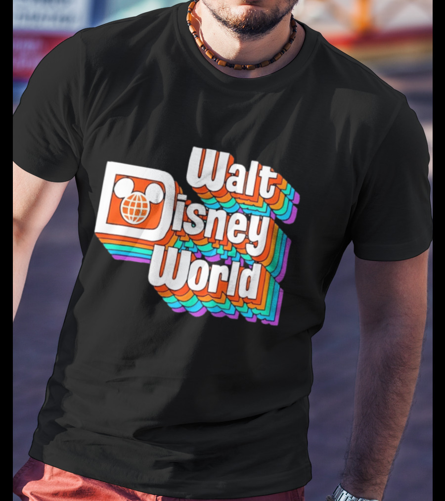 Walt Disney World Retro Rainbow Mickey Ears T-Shirt