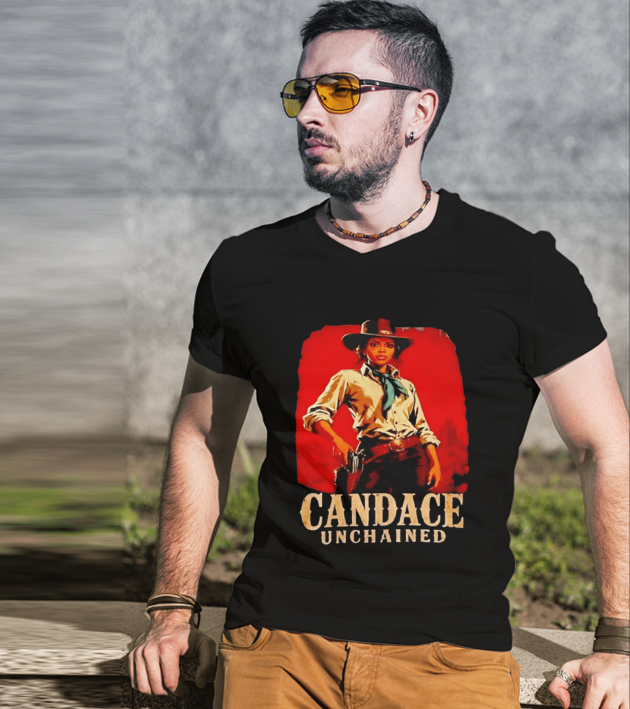 Candace Unchained Western Cowgirl T-Shirt