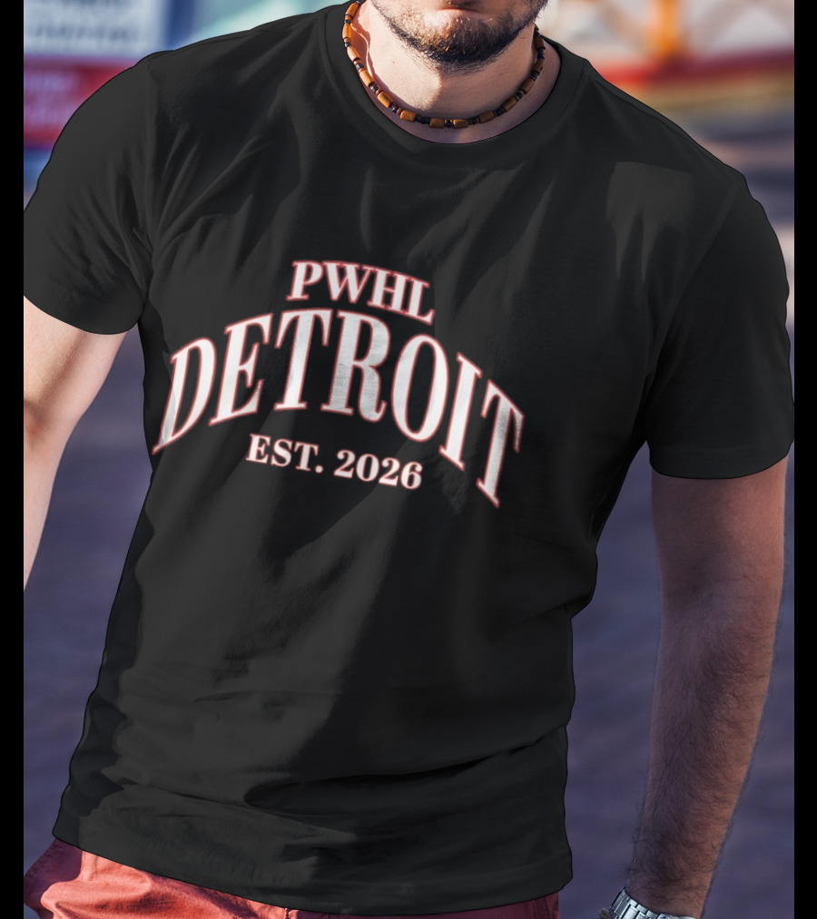 Detroit PWHL Women's Professional Hockey League Est 2026 T-Shirt