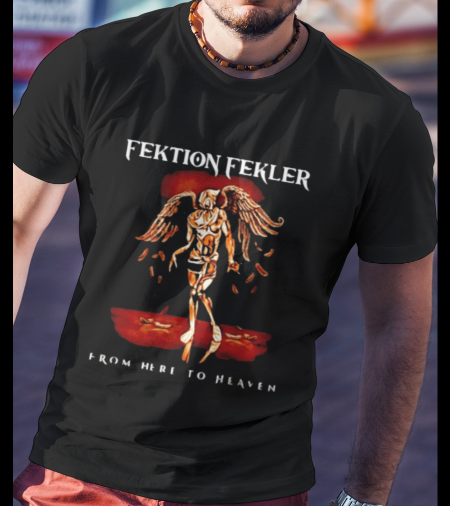 Fektion Fekler From Here To Heaven Angelic Figure With Wings T-Shirt