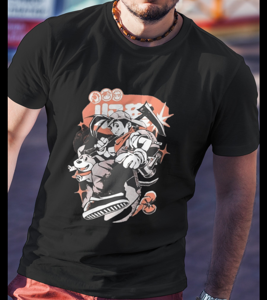 Harvest Moon Boy Adventure With Dog And Tools T-Shirt