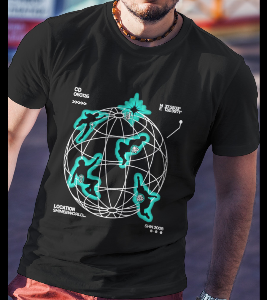 Location Shineeworld SHN2008 08 Cosmos Discover T-Shirt