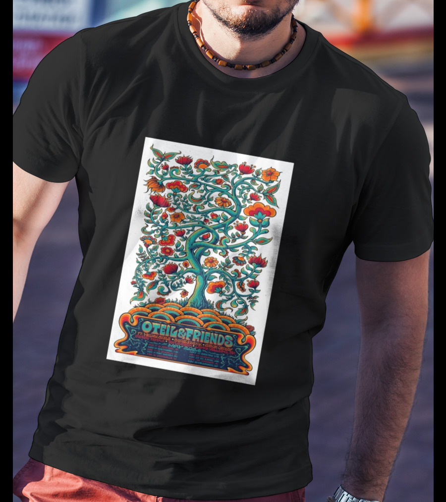 Oteil And Friends Tour May 2026 Psychedelic Tree Design Stepan Cleves Crouch T-Shirt