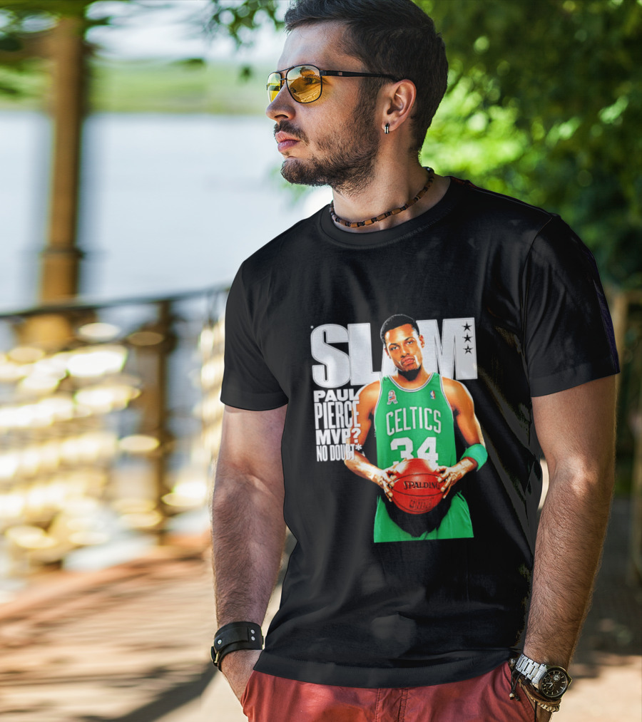 Paul Pierce Celtics 34 MVP No Doubt Slam T-Shirt