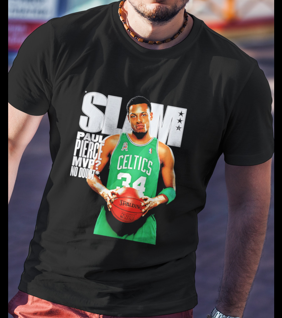 Paul Pierce Celtics 34 MVP No Doubt Slam T-Shirt