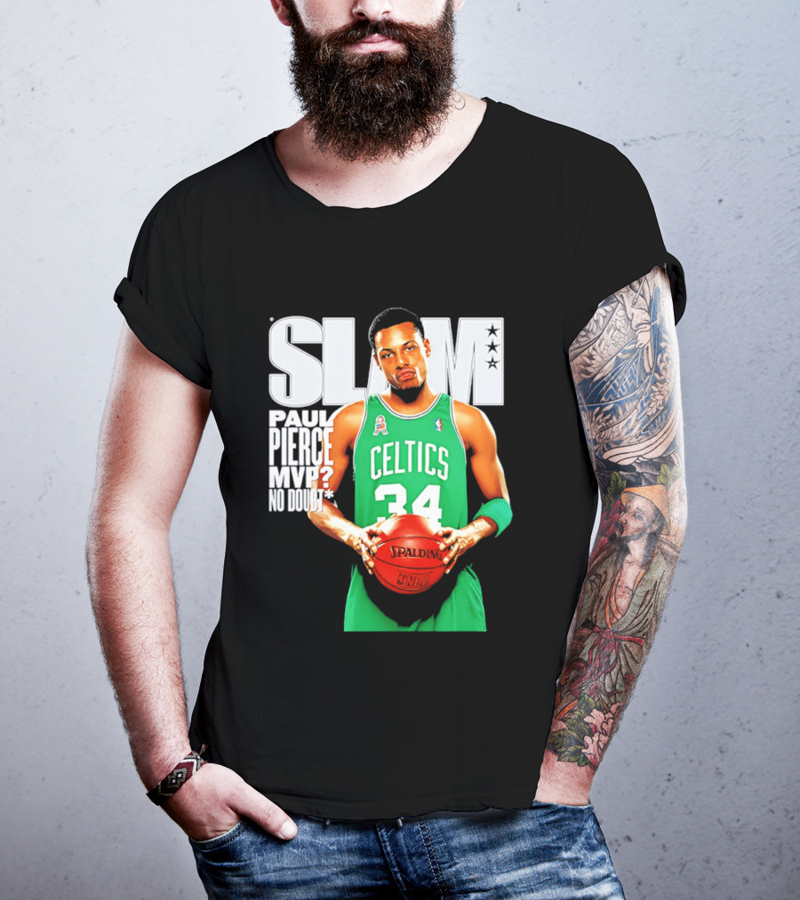Paul Pierce Celtics 34 MVP No Doubt Slam T-Shirt