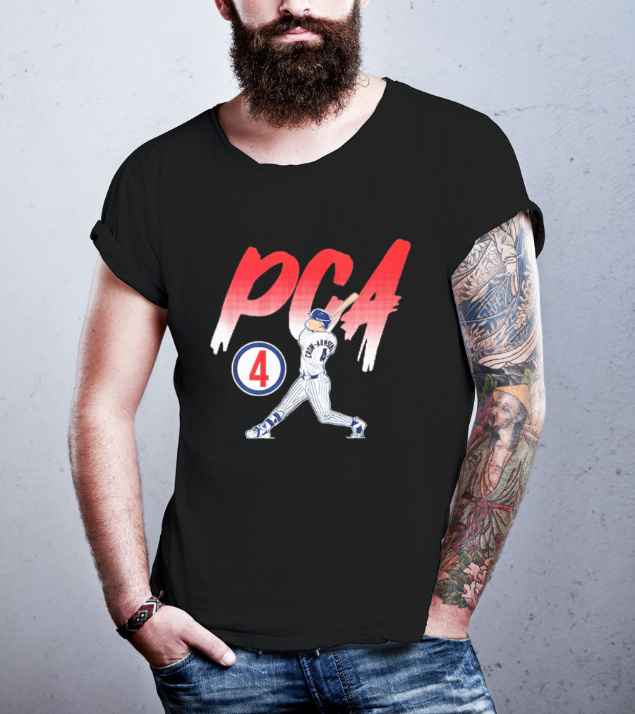 PCA Pete Crow Armstrong 04 Chicago Cubs Baseball Player Swing T-Shirt