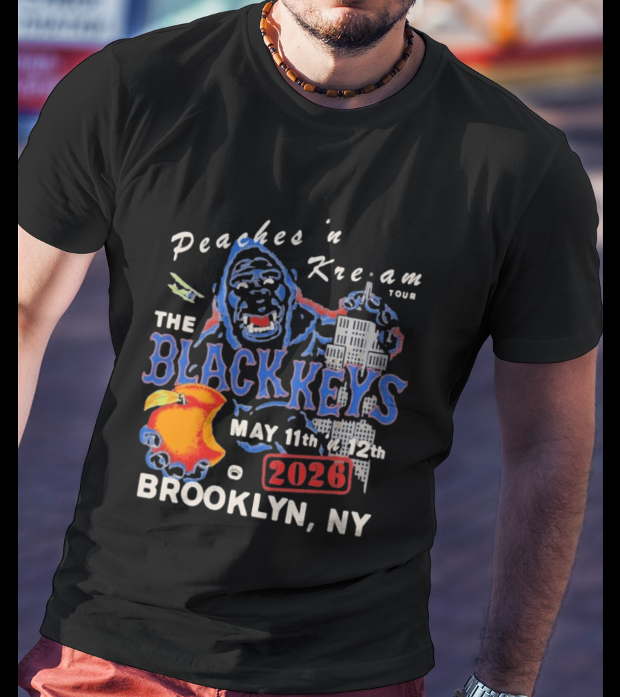 Peaches 'n Kream Tour The Black Keys May 11th 12th 2026 Brooklyn NY T-Shirt
