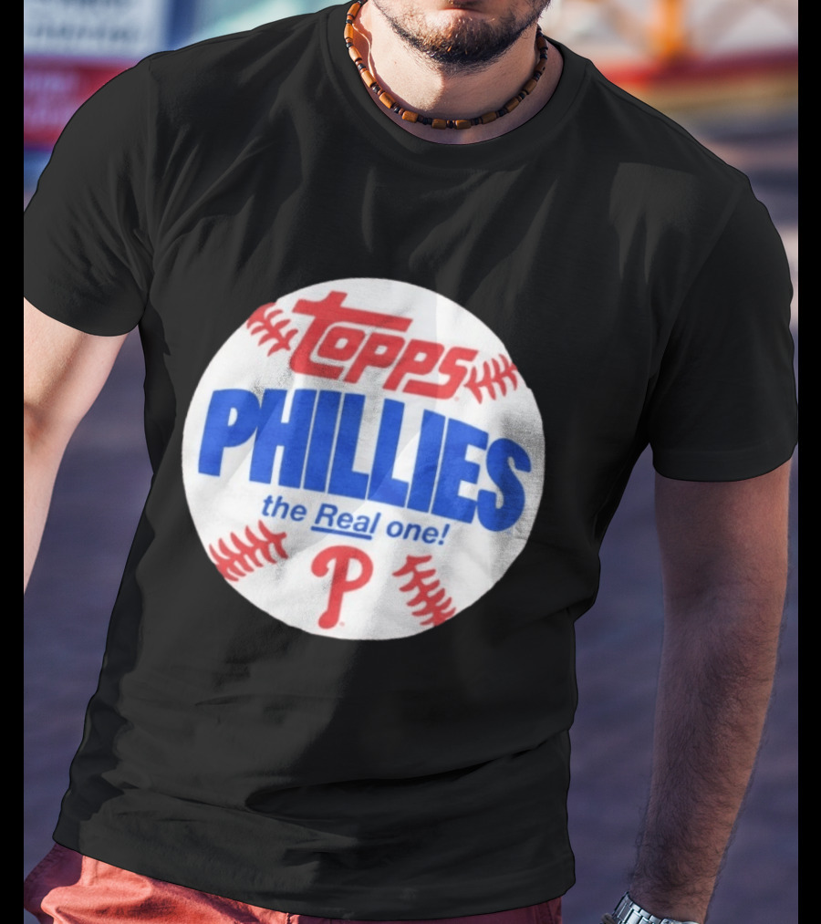 Topps Phillies The Real One Baseball T-Shirt