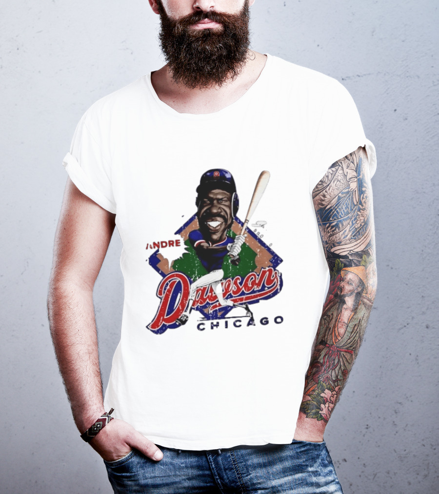 Andre Dawson Chicago Cubs Baseball Legend T-Shirt