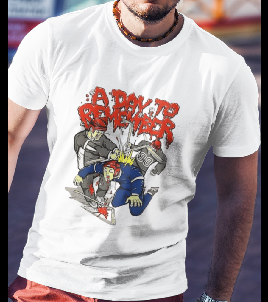 A Day To Remember Hockey Players Fighting Scene T-Shirt