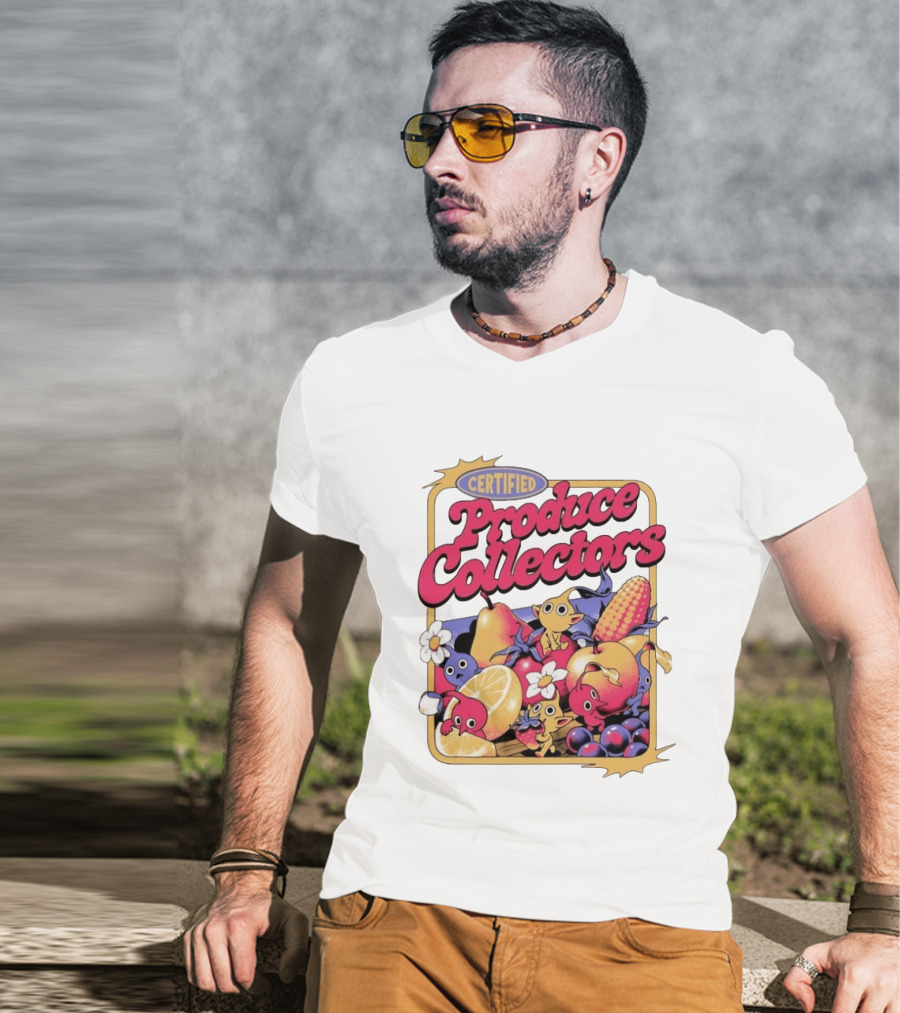 Certified Produce Collectors Pikmin Fruits And Vegetables T-Shirt