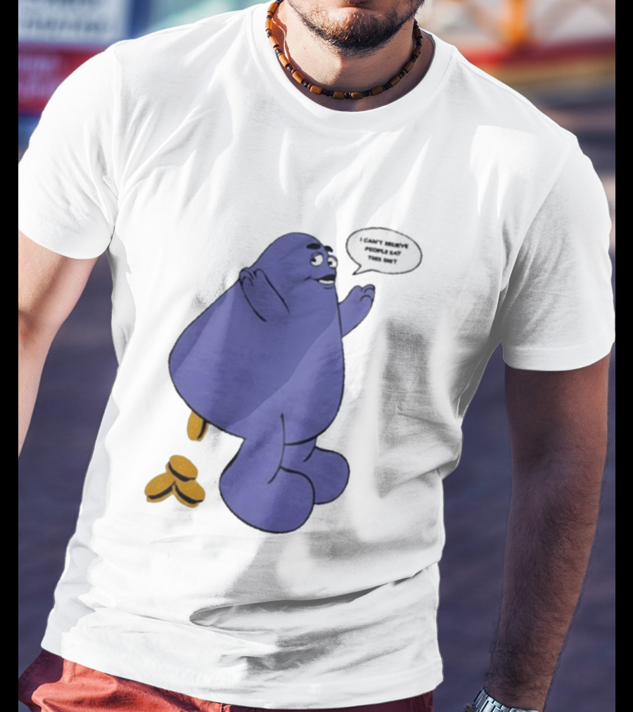 Rare AKOMPLICE GRIMACE I Can't Believe People Eat This T-Shirt