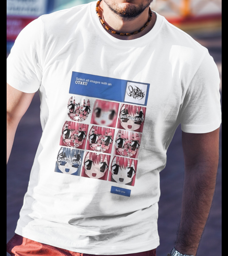 Select All Images With An Otaku Anime Aesthetic CAPTCHA Meme T-Shirt