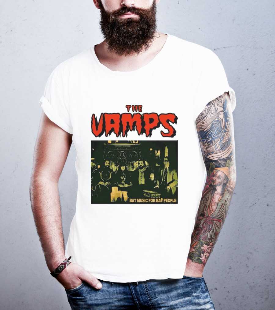 The Vamps What We Do In The Shadows Bat Music For Bat People Candles Group Image T-Shirt