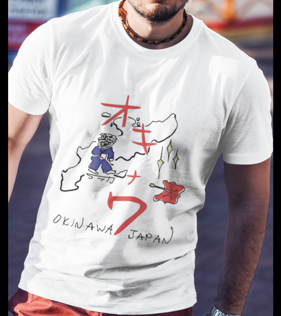 Kill Bill Okinawa Japan Map Beatrix Kiddo The Bride Tarantino Movie T-Shirt