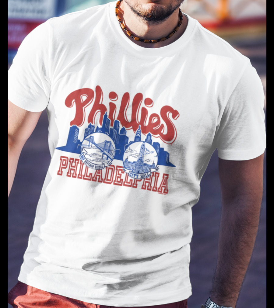 Phillies Philadelphia City Hall Skyline T-Shirt